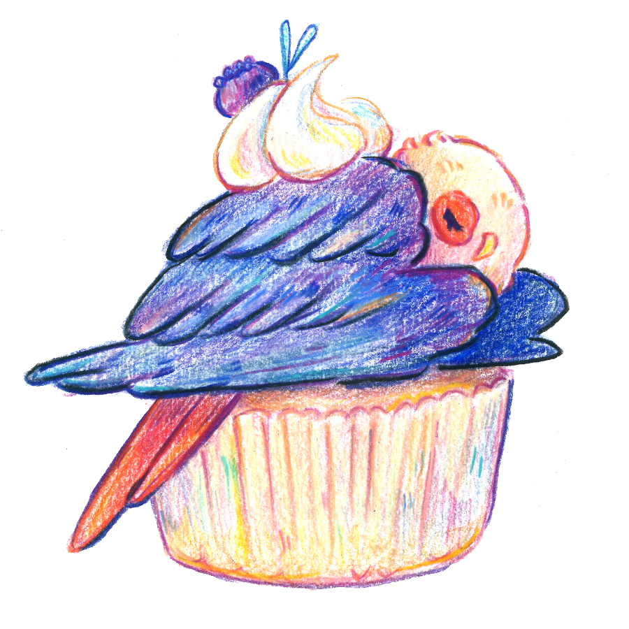 Bird Cupcake